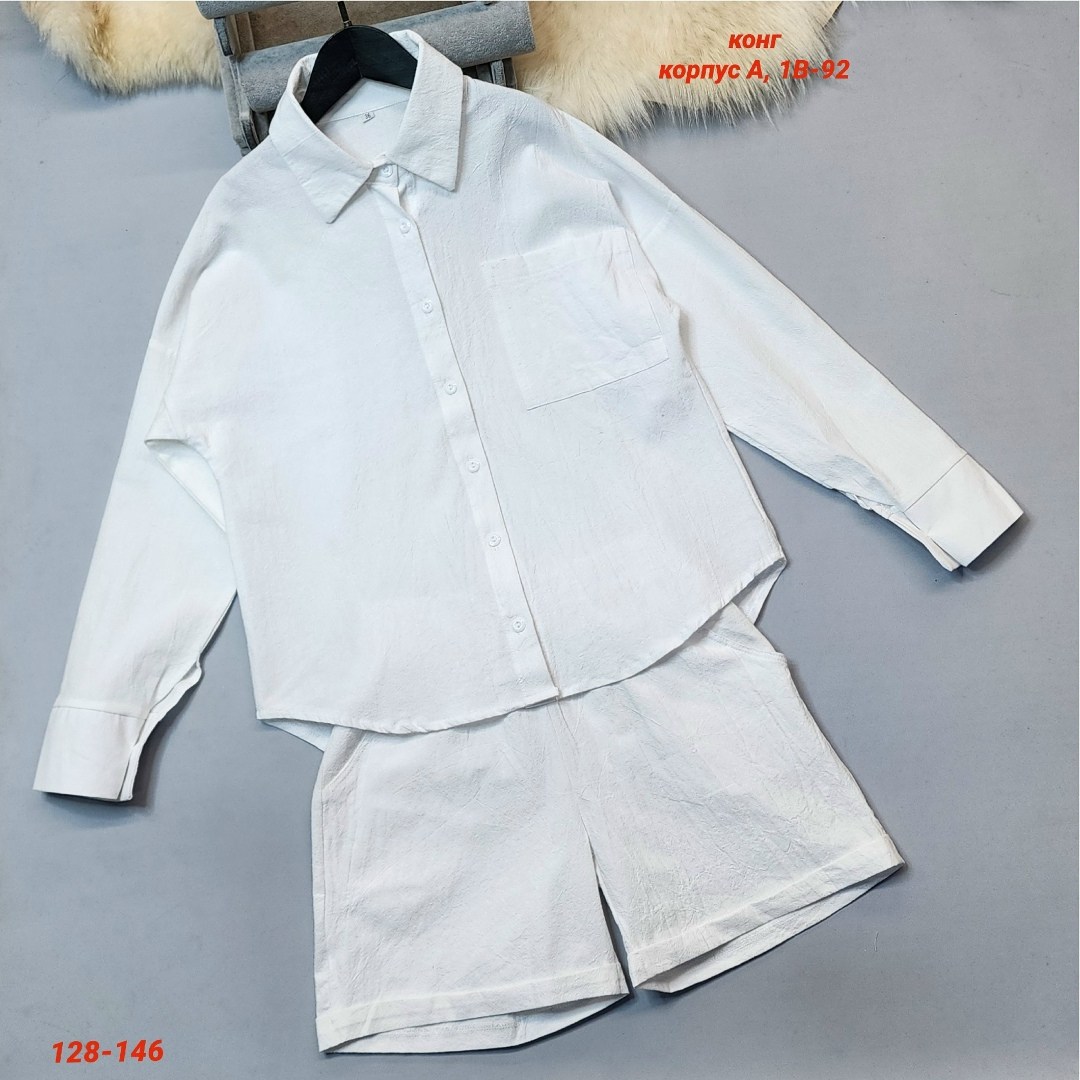 костюм белый,стильные костюмы,рубашка для девочек,костюм женский,костюм с шортам