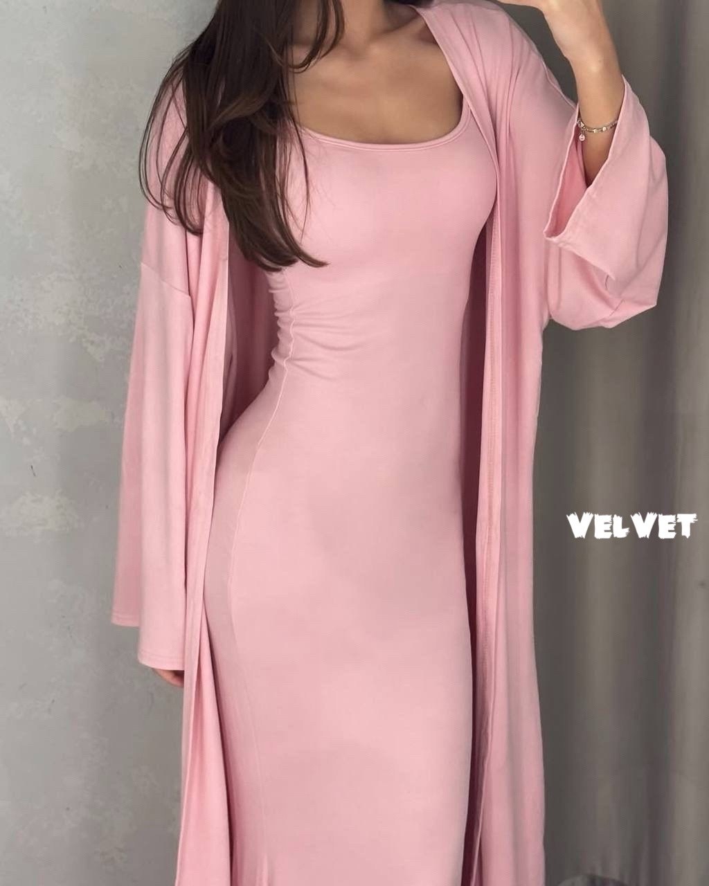 платье накидка,платье кардиган,длинное платье,удлиненный кардиган,комплект платье с кардиганом длинное