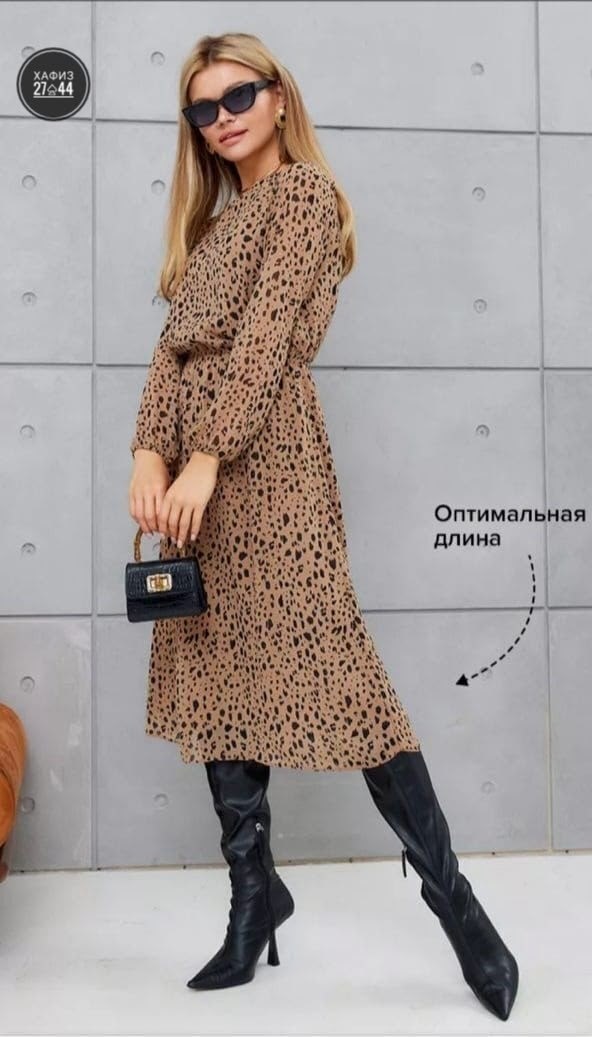 платье женское,платье шифон леопард,платье женское миди,платье длины миди,платье миди