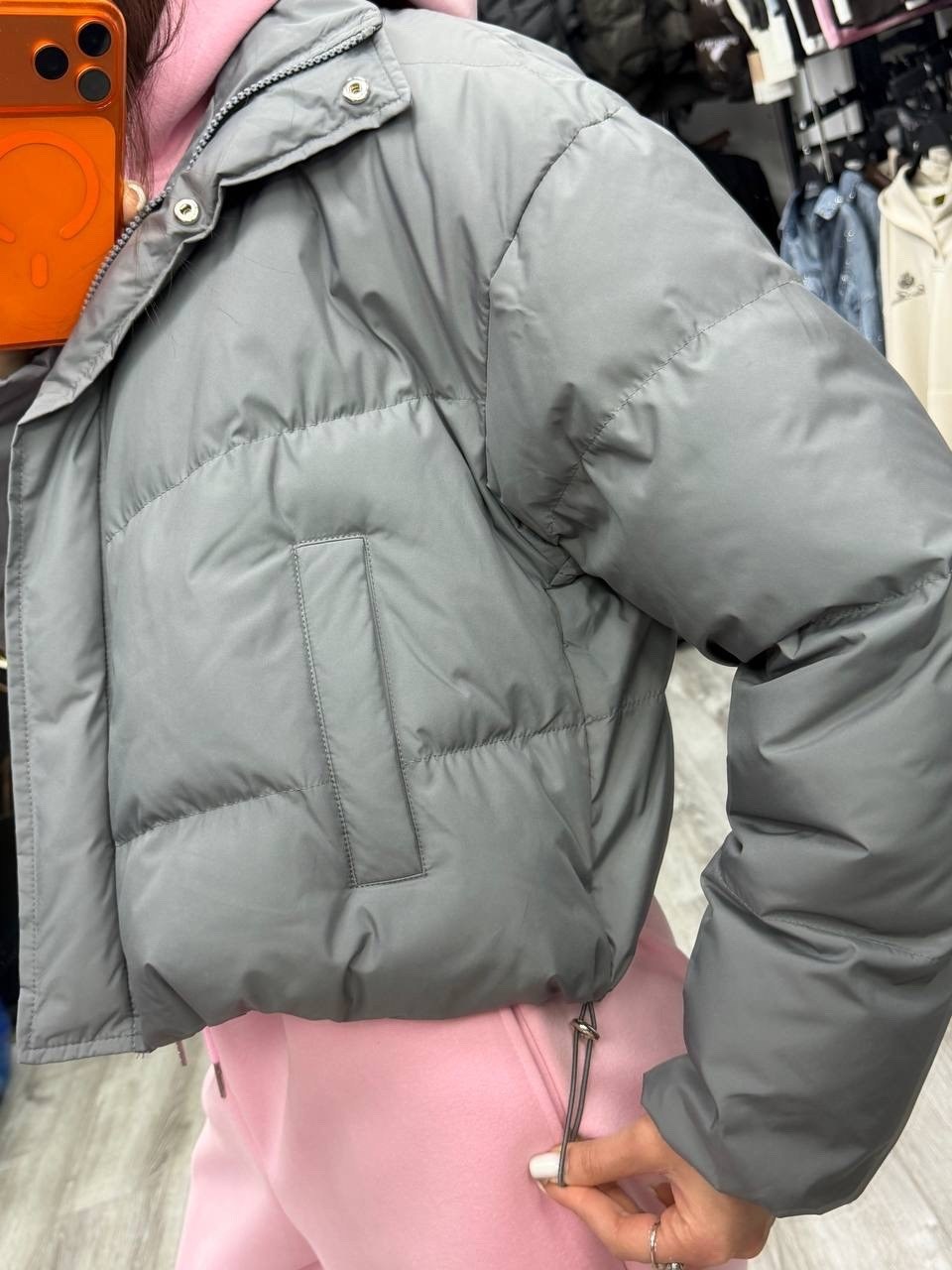 демисезонная куртка,куртка женская серая,женская куртка,куртка,куртка оверсайз