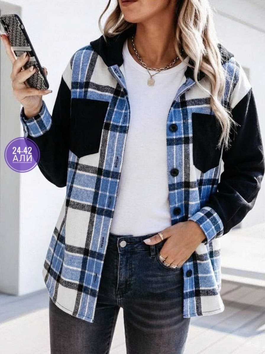 рубашка оверсайз теплая в клетку удлиненная amy store,рубашка женская в клетку оверсайз тёплая,удлиненная теплая рубашка оверсайз в клетку с капюшоном lady gina,теплая рубашка оверсайз в клетку с капю