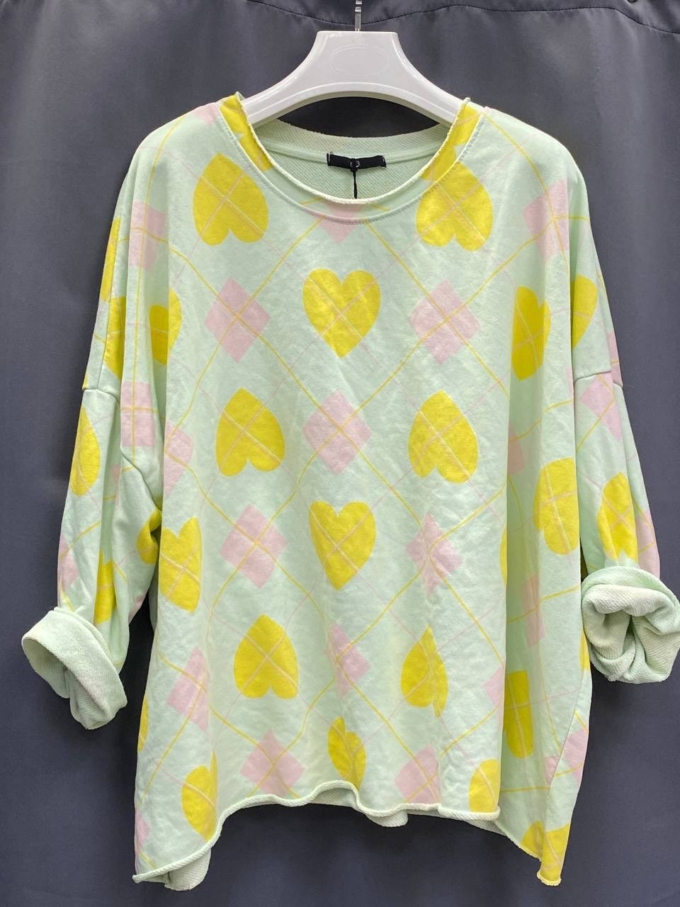 свитер оверсайз вязаный с сердечками теплый myhearts,свитер джемпер,свитер,модные свитера,свитер с узорами