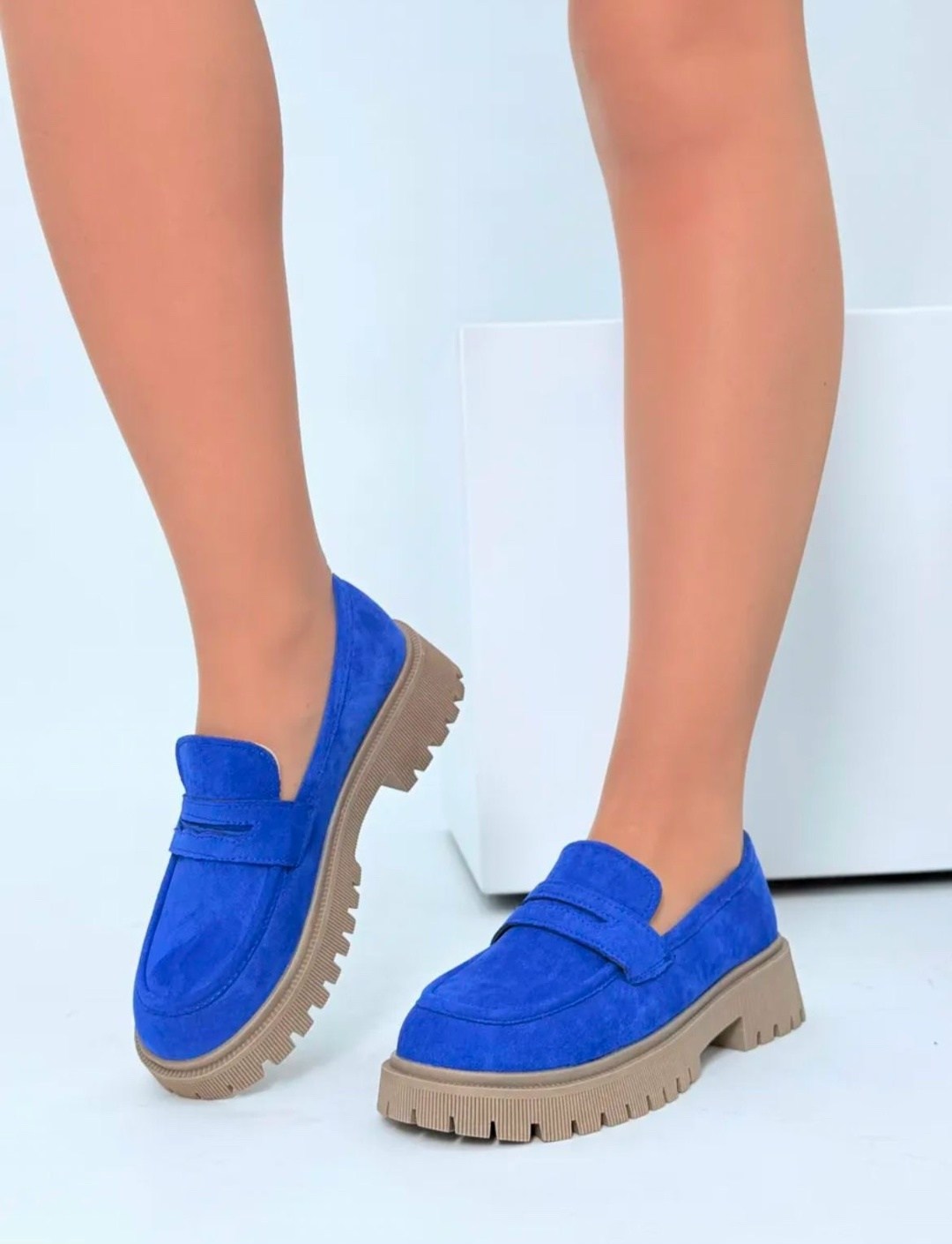 синие замшевые лоферы женские,,синие лоферы,женские лоферы,женская