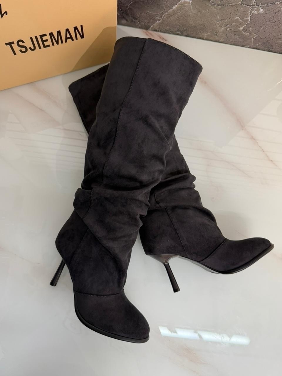 сапоги женские,замшевые сапоги,коричневые сапоги,сапоги,сапоги на каблуках