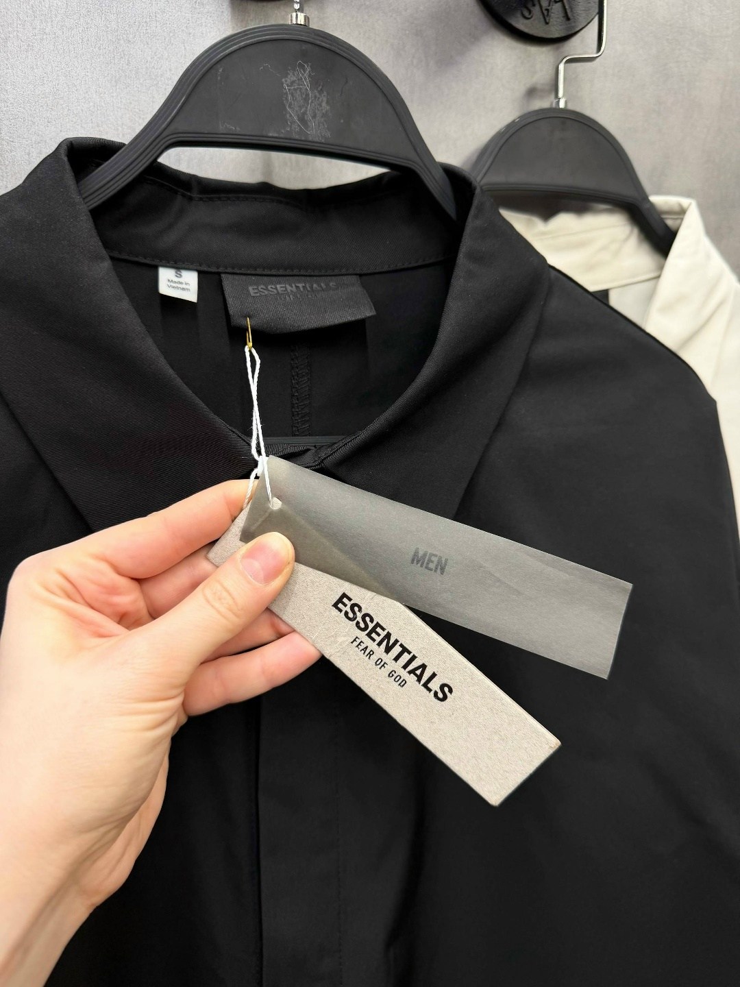 fear of god essentials,мужская мода,повседневная куртка,куртка свободного кроя,легкая куртка