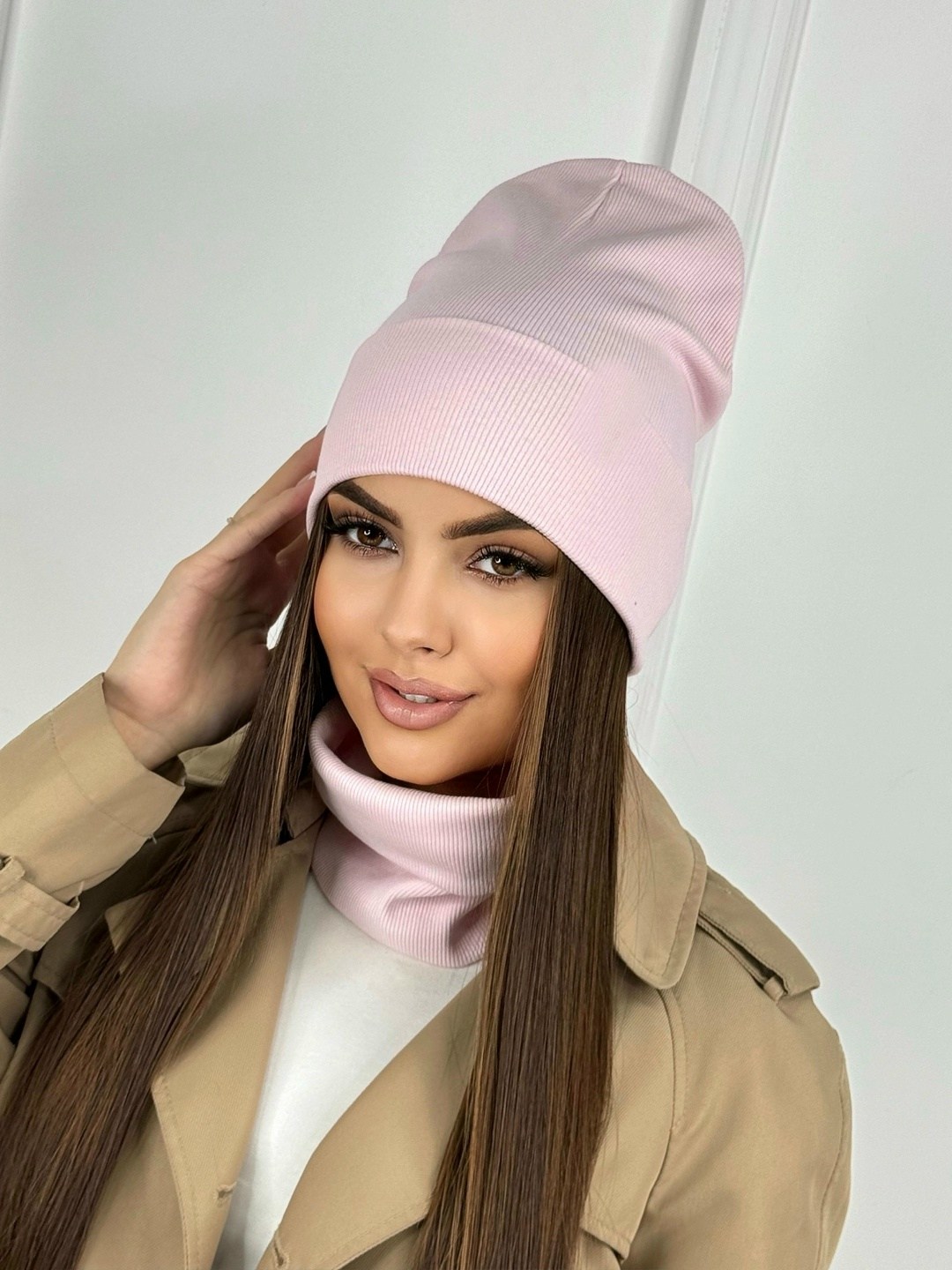 весенняя шапка бини,комплект шапки,женский комплект шапка,шапка для женщин,шапка и снуд комплект