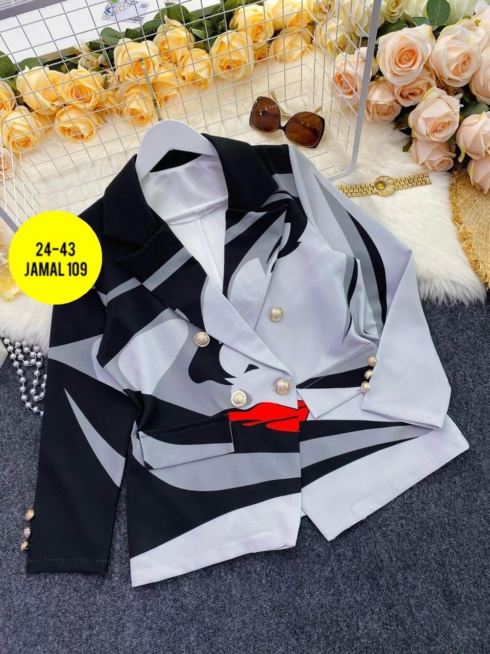 пиджак с принтом, ,костюмы женские,одежда для женщин