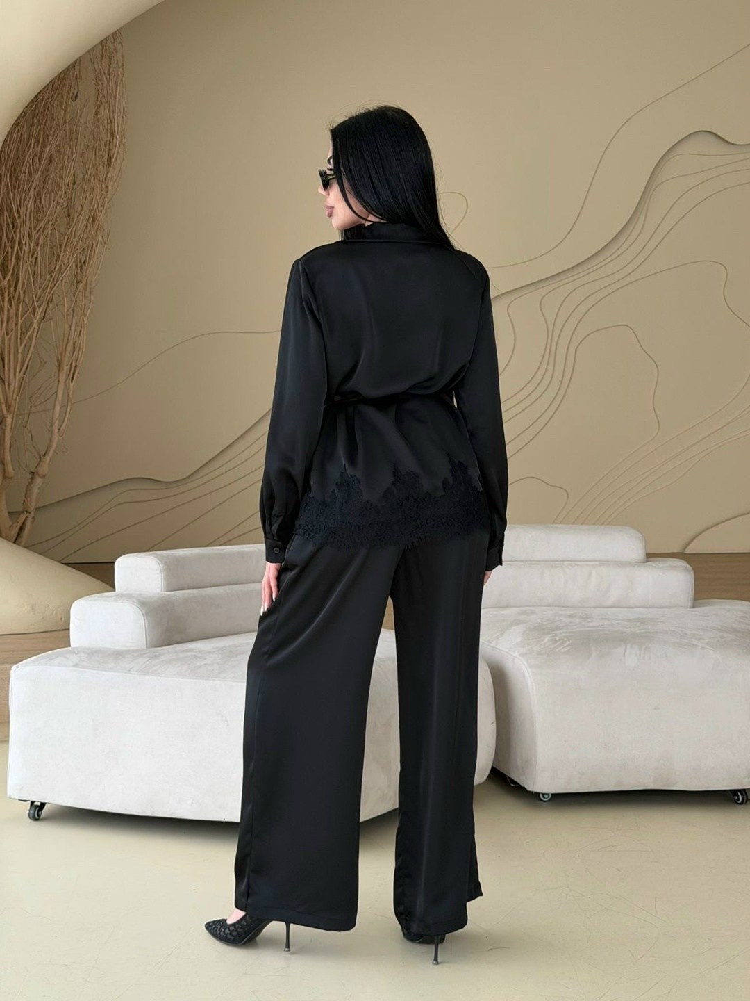 шелковый брючный костюм,брючный костюм,брючный атласный костюм,шелковый костюм,атласный костюм