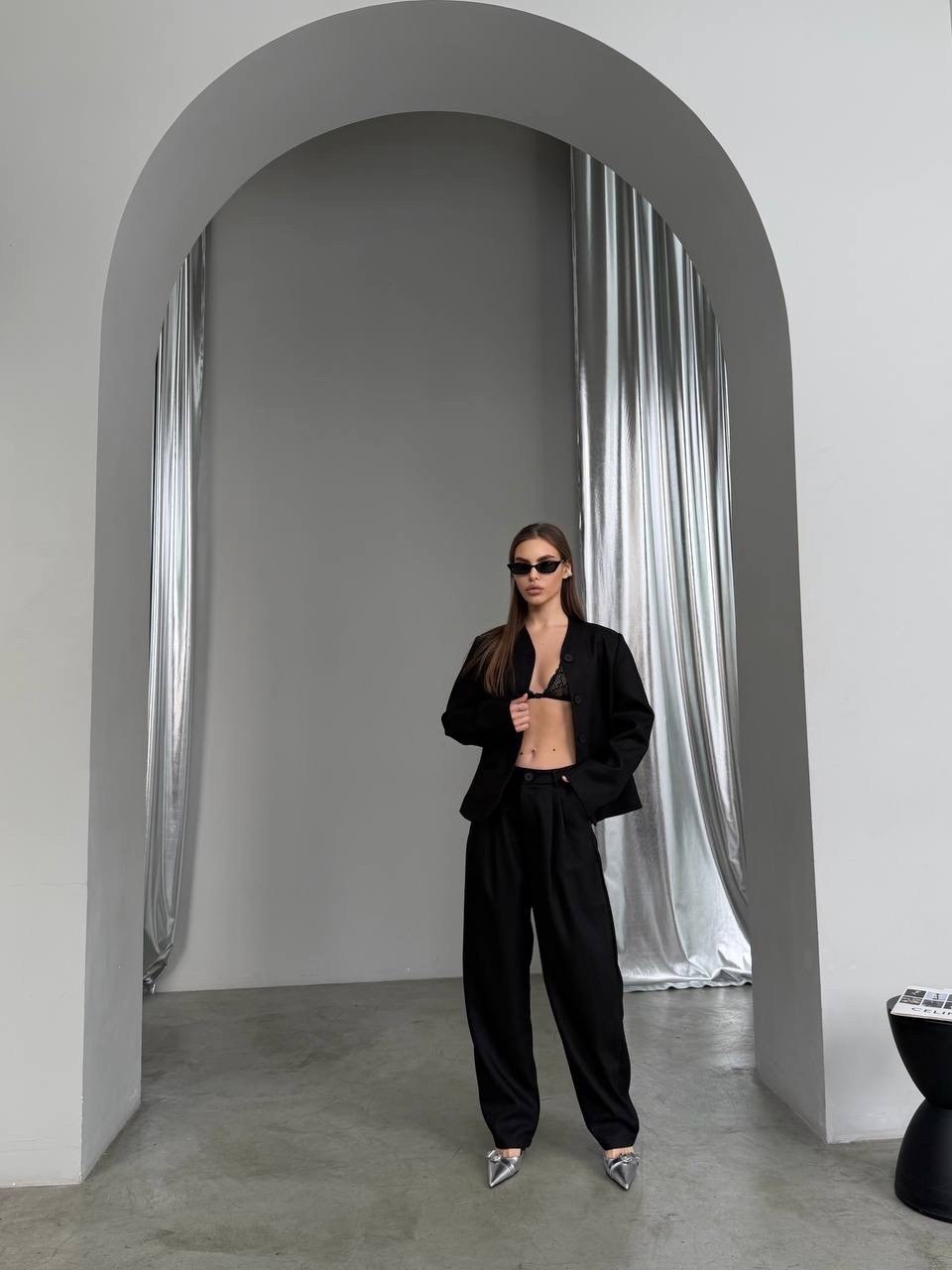 жакет черный,жакет,женские жакеты,женский брючный костюм,приталенный жакет