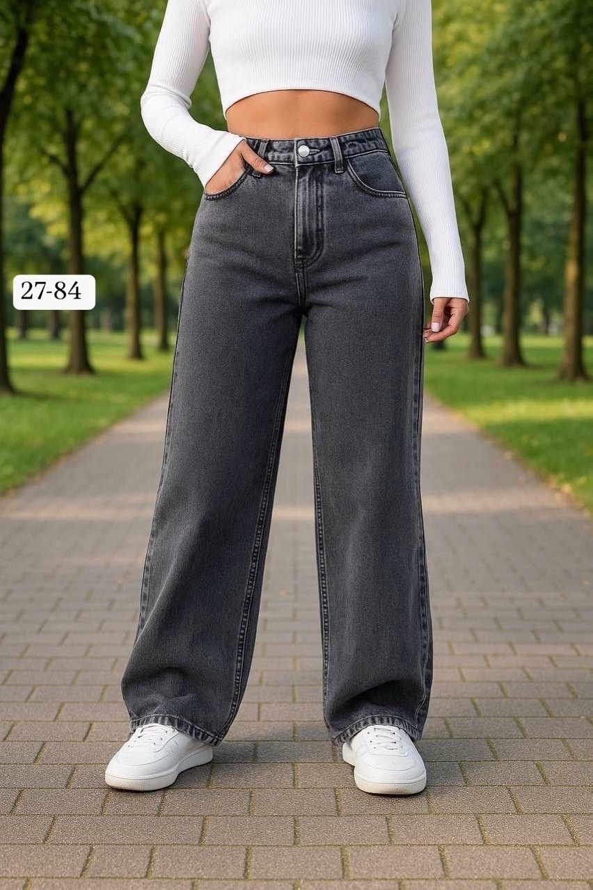 джинсы женские широкие,джинсы широкие,женские джинсы,джинсы широкие серые,джинсы женский fart favorita серый палаццо