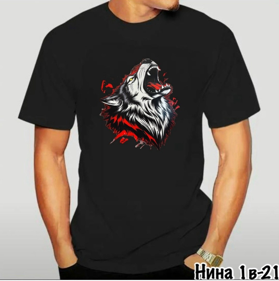 футболки для мужчин,футболки и майки,футболка волк,мужская футболка,футболка