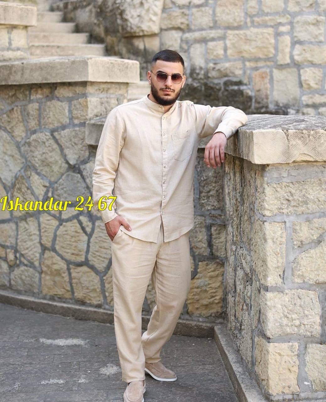 костюм мусульманский,костюм с рубашкой,костюм льняной мужской,костюм летний мужской двойка,костюм двойка