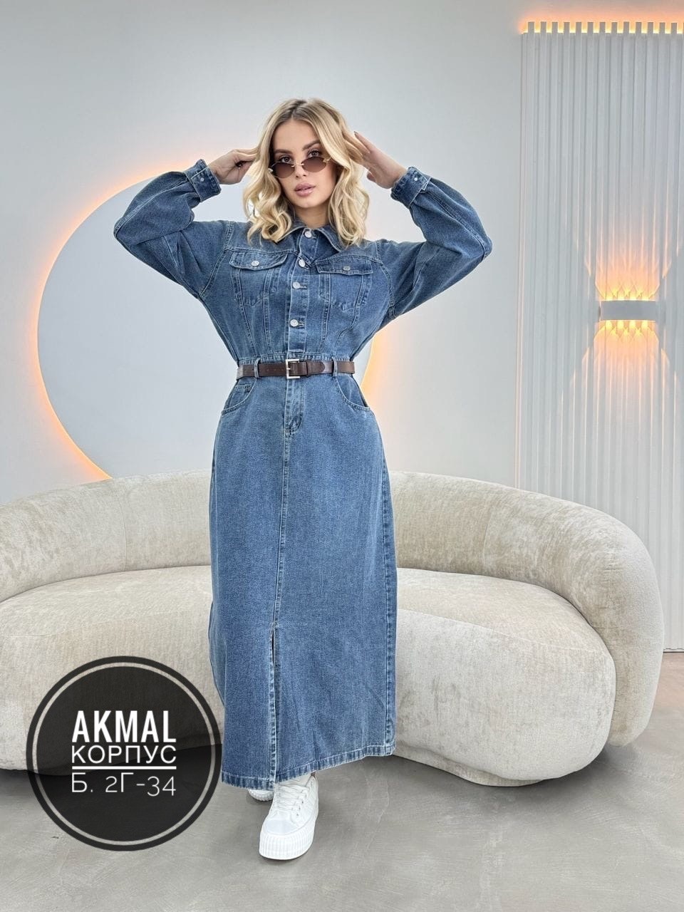 джинсовое платье,джинсовое платье миди,джинсовое платье-рубашка длины миди,джинсовое платье рубашка,джинсовое платье с длинными рукавами