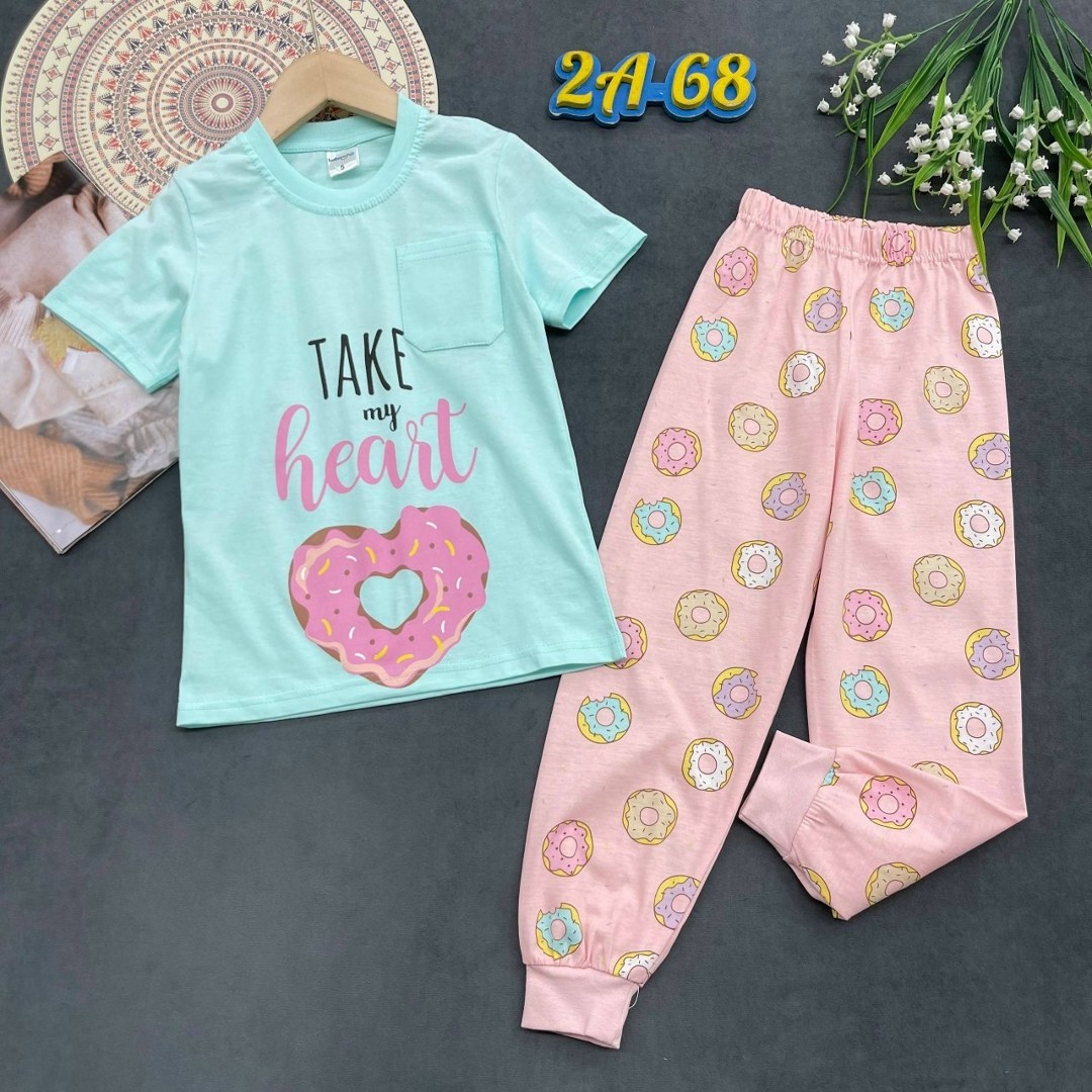 пижама для девочек,пижама детская,пижама детская для девочек с кроликами,пижама комплект,пижама