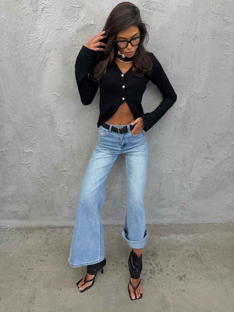 джинсы трубы eliff,модные джинсы,джинсы женские,джинсы широкие,штаны джинсы