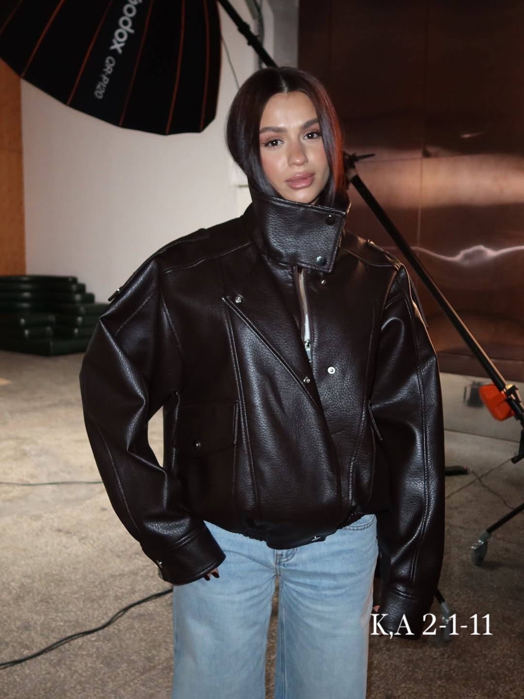 куртка стильная,куртка из экокожи,angmifer куртки кожаные,женская кожаная куртка,кожаная куртка