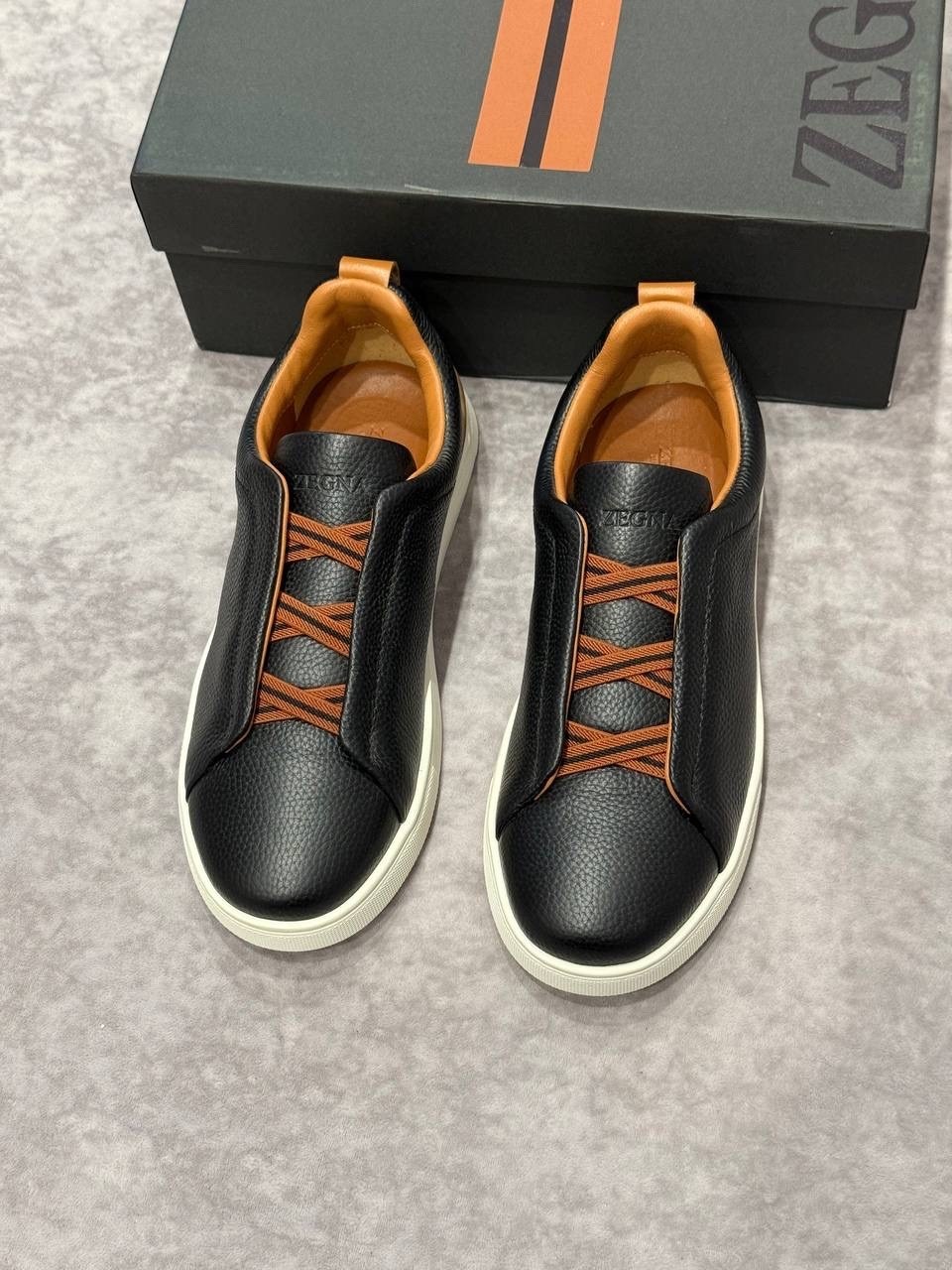 кроссовки zegna,,кроссовки ermenegildo zegna,кожаные мужские кеды,zegna кеды