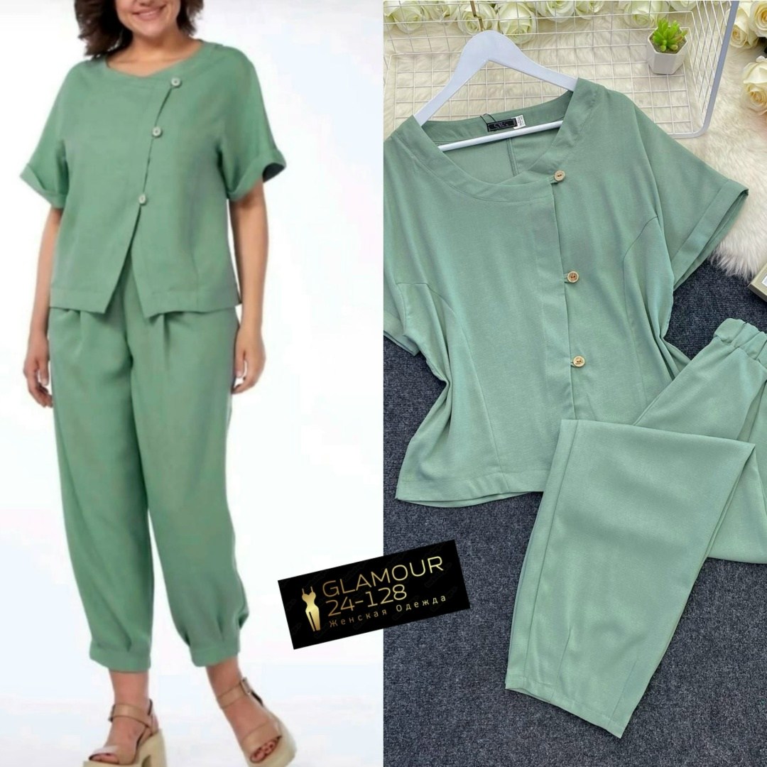 летний брючный костюм michel chic 1337 /1 темно-синий двойка,брючный костюм michel chic 1337 темно-синий,брючный костюм для полных женщин,брючный костюм michel chic 1337 темно-синий двойка синий разме