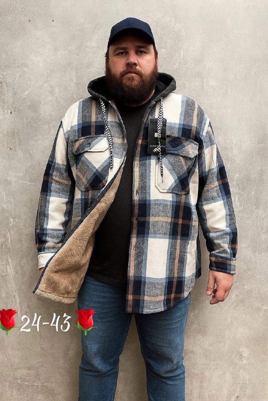 рубашка в клетку теплая с капюшоном,рубашка с капюшоном,рубашка теплая на флисе,рубашка в клетку с капюшоном,рубашка мужская с капюшоном