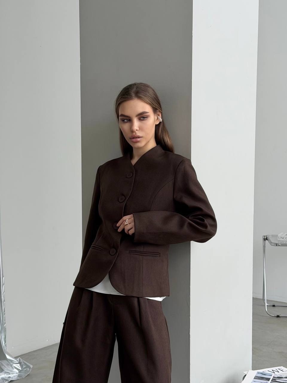 жакет для офиса,жакет,женские жакеты,пиджак жакет,коричневый пиджак