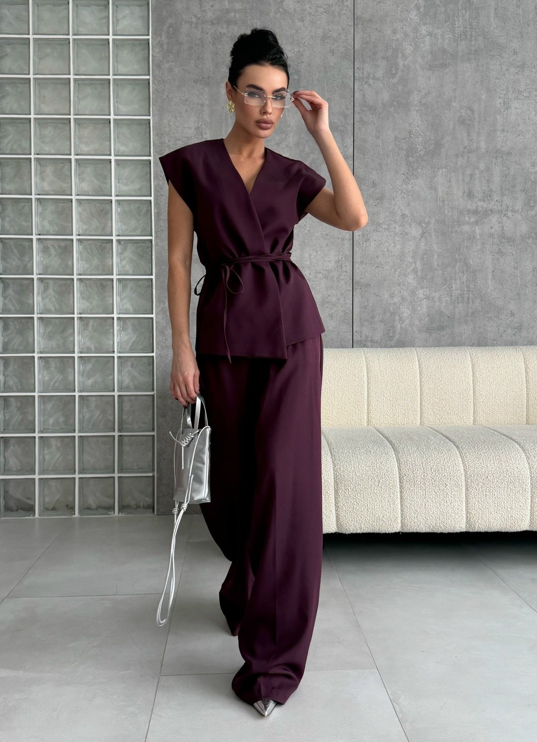 костюм брючный с жилетом gunuelle,брючный костюм женский,женский костюм,костюм,брючной костюм