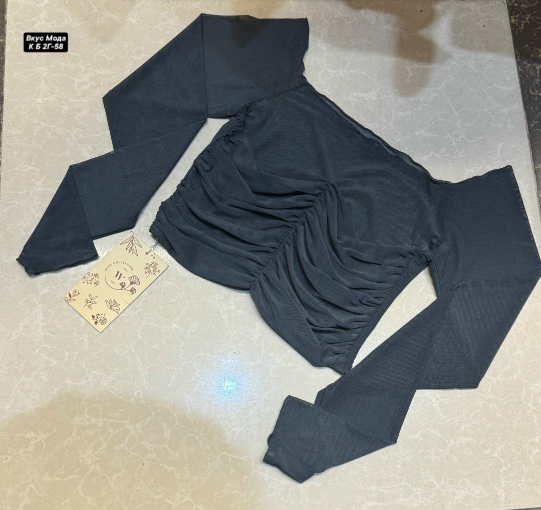 топик сетка,кроп топ,,лонгслив с открытыми плечами сетка с драпировкой прозрачный