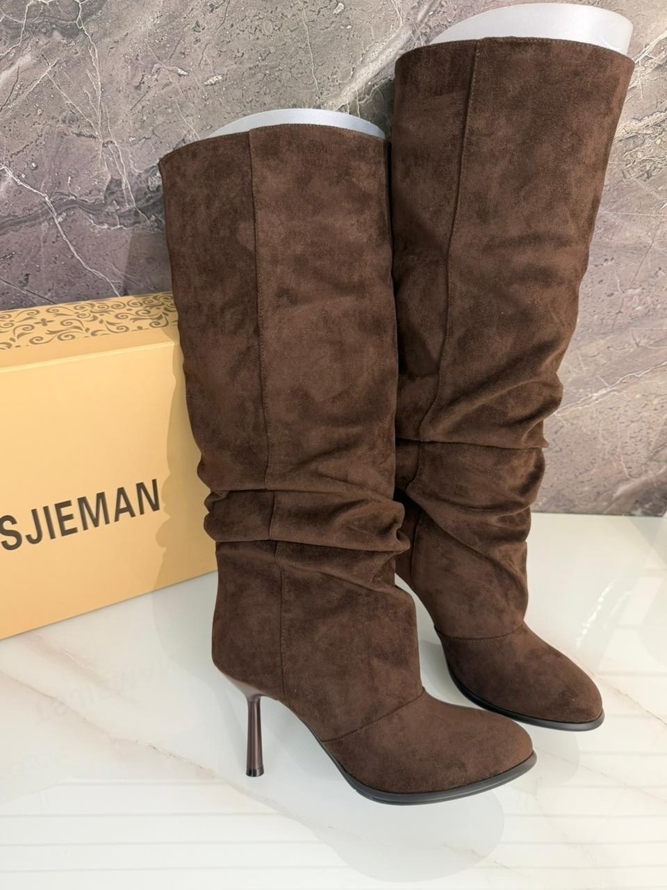 сапоги женские,замшевые сапоги,коричневые сапоги,сапоги,сапоги на каблуках