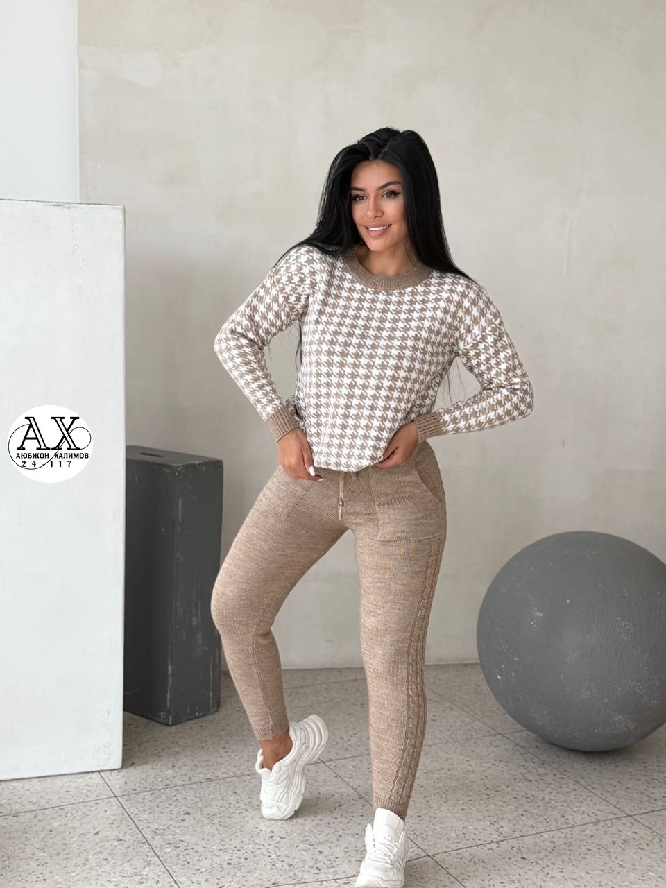 трикотажный джемпер,модные свитера,костюм вязаный,джемпер с принтом,джемпер трикотажный с принтом