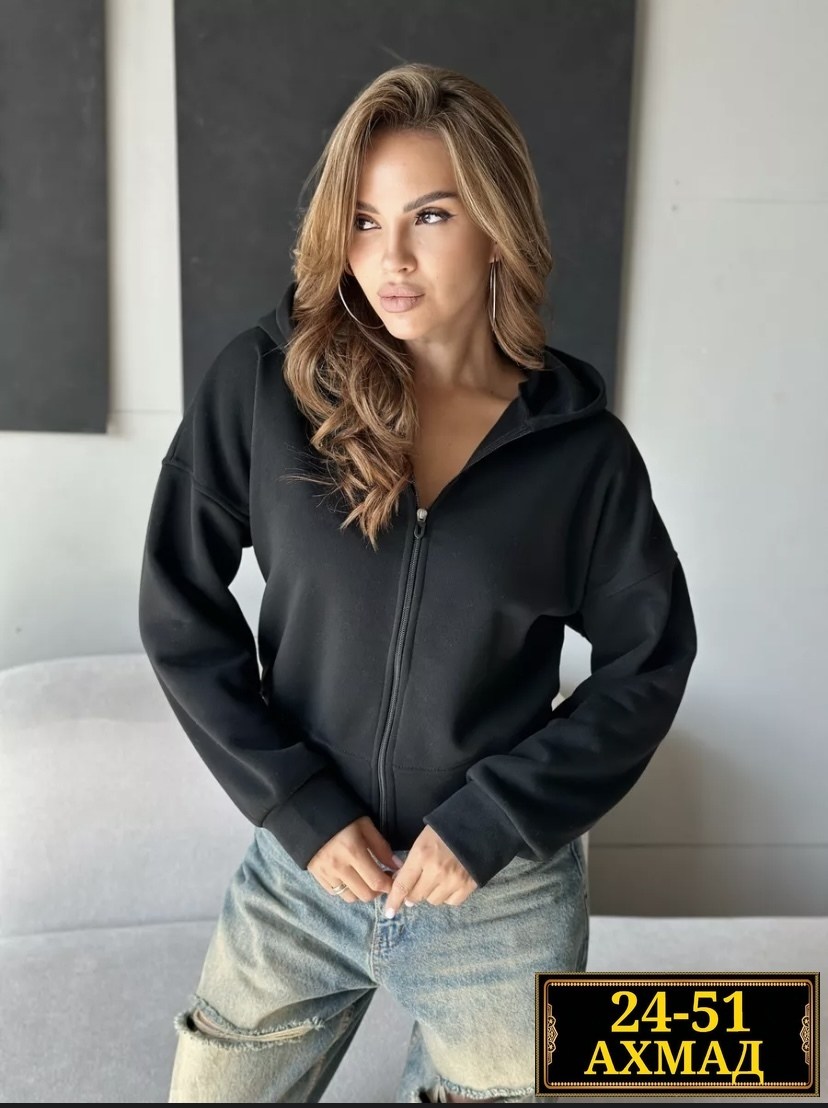 кофта на флисе,толстовка женская,толстовка укороченная зипка на молнии оверсайз,кофта женская,черная кофта на молнии женская оверсайз
