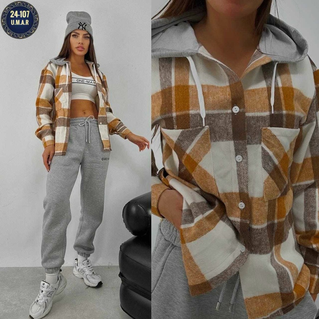 рубашка женская в клетку с капюшоном,рубашка в клетку теплая с капюшоном,рубашка женская теплая в клетку,рубашка в клетку с капюшоном,рубашка с капюшоном в клетку оверсайз