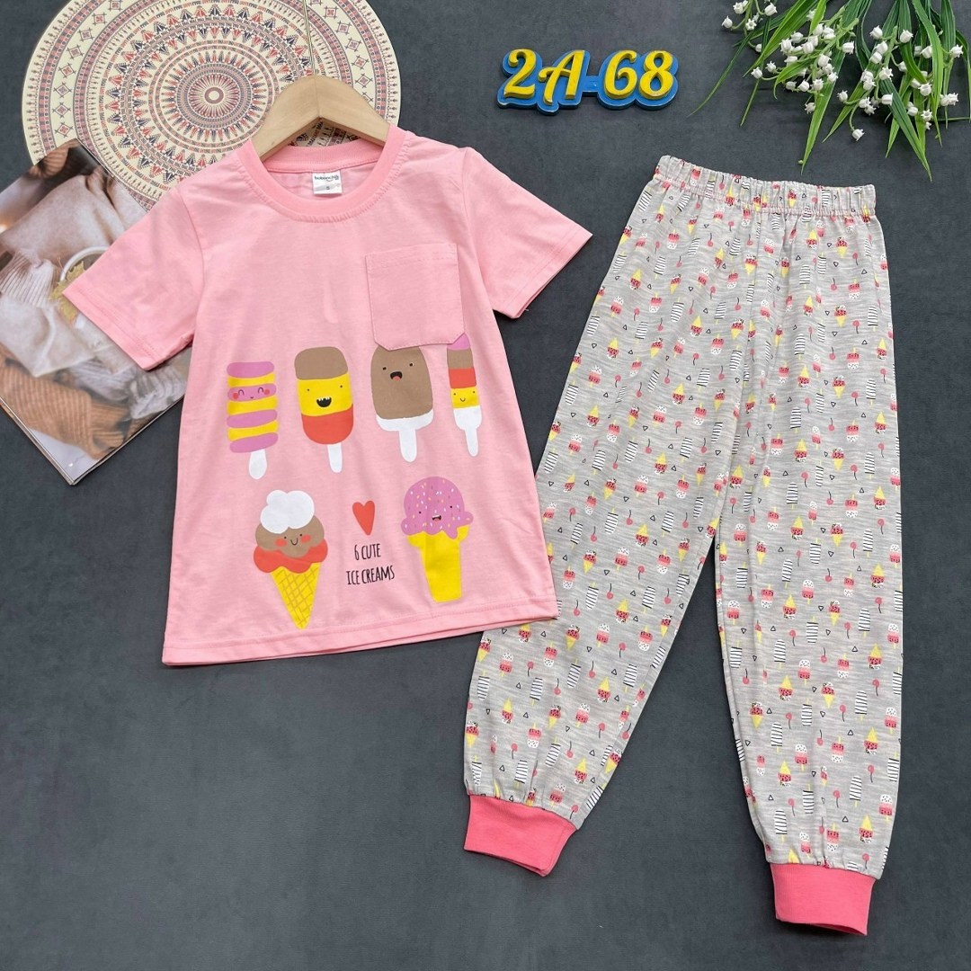 пижама для девочек,пижама детская,пижама детская для девочек с кроликами,пижама комплект,пижама