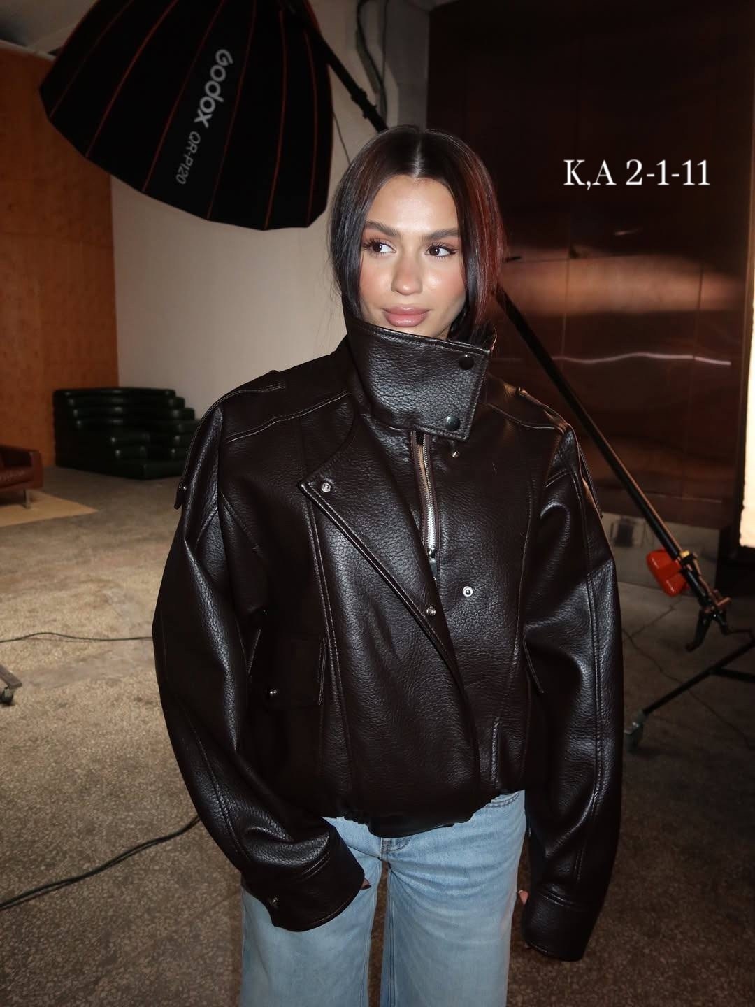 куртка стильная,куртка из экокожи,angmifer куртки кожаные,женская кожаная куртка,кожаная куртка