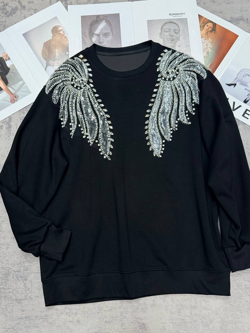 джемпер свободного кроя,комплект джемпер,костюм белый,свитшот женский,белые брюки