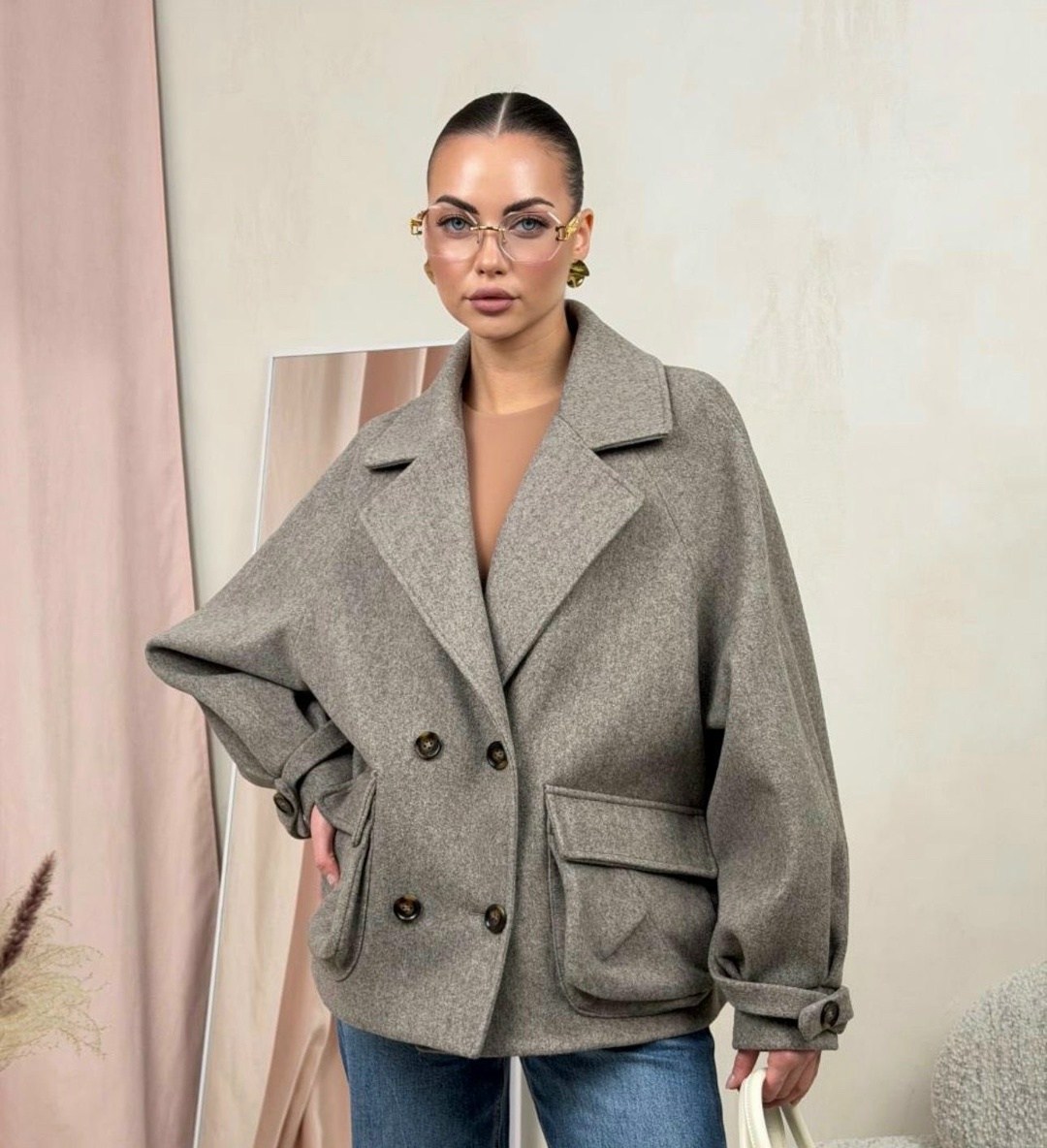 пальто женское серое,женское пальто демисезонное,пальто wonderclo размер 46 l серый,пальто пиджак,пальто wonderclo размер 48/xl серый