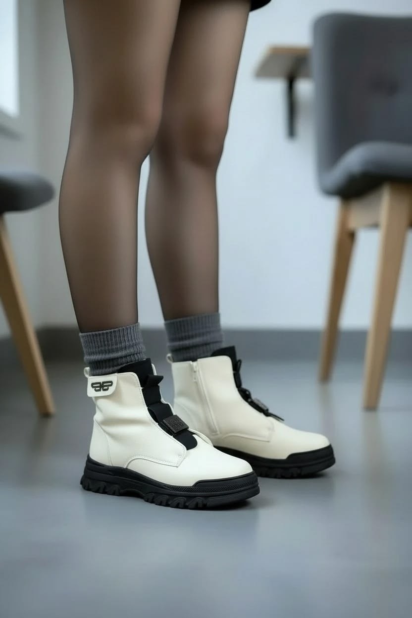 ,женские ботинки,женская ,модные полусапожки,ботинки бежевые