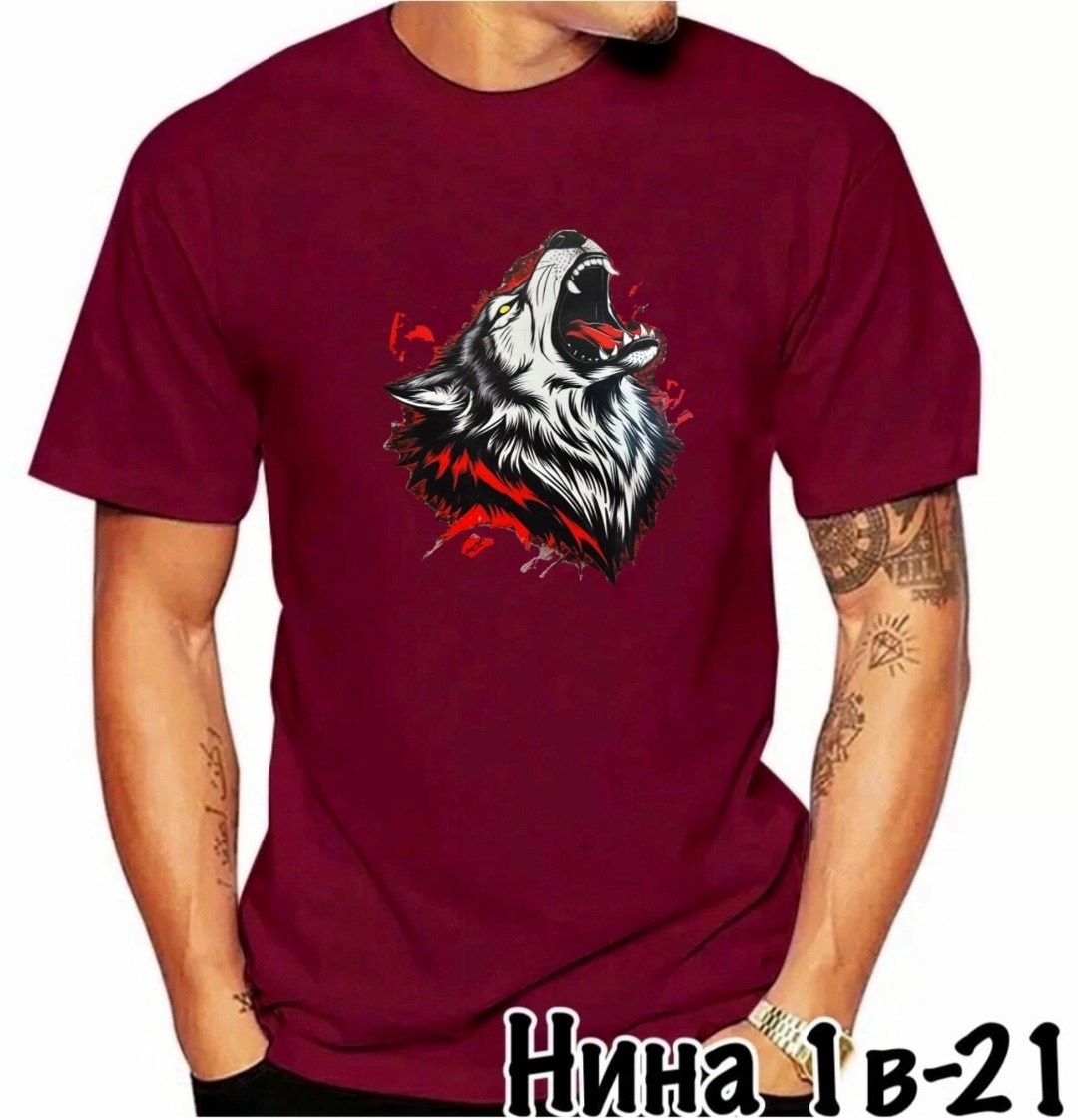 футболки для мужчин,футболки и майки,футболка волк,мужская футболка,футболка