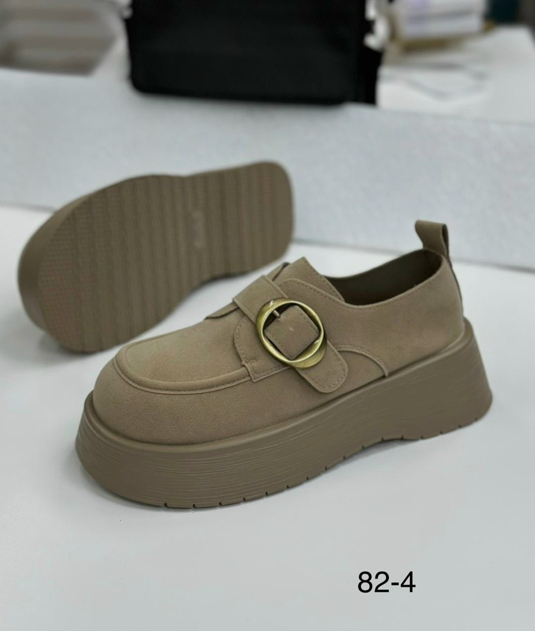 ,замшевые женские туфли-лоферы на платформе,женская ,лоферы на платформе, повседневные