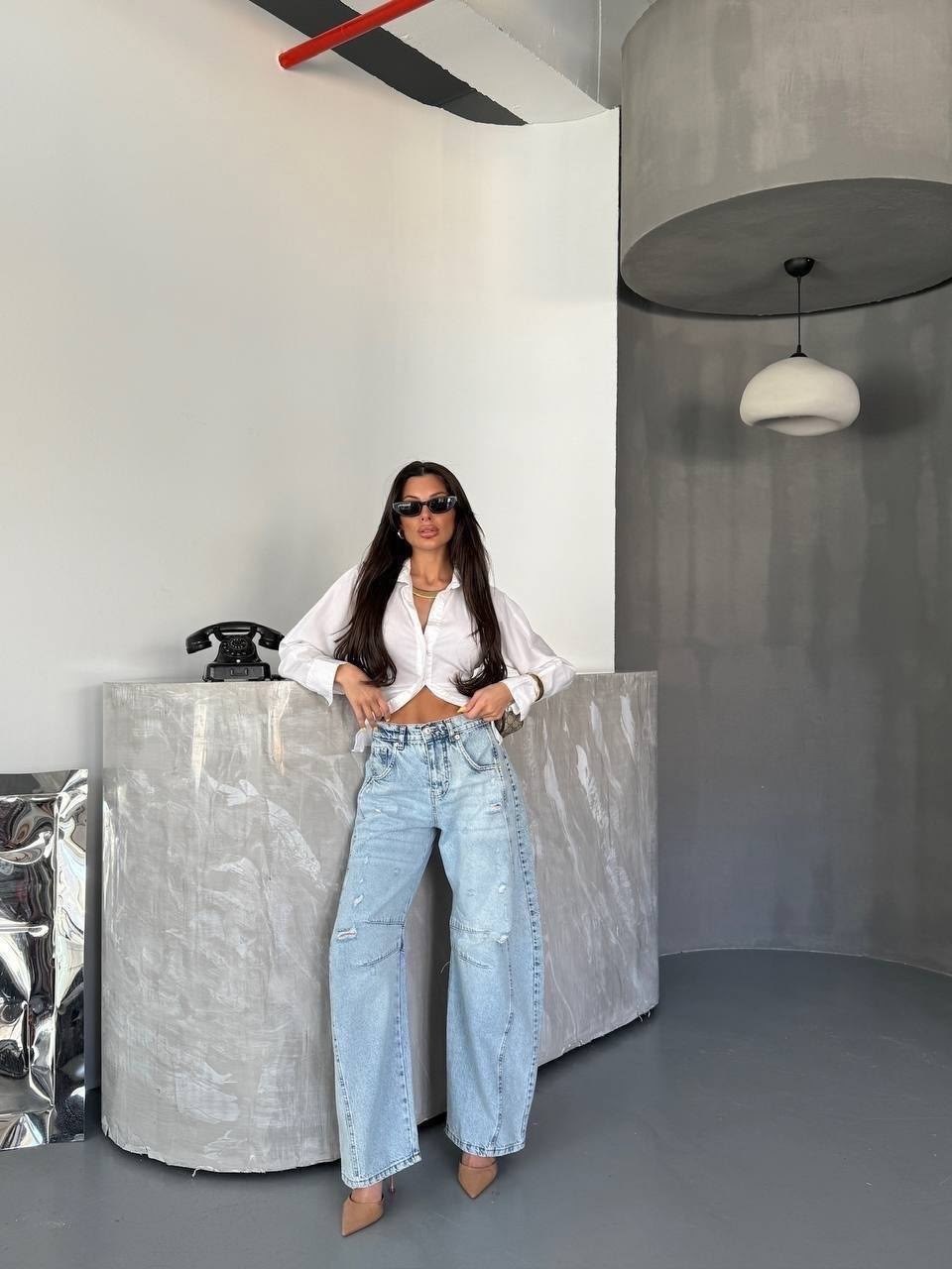 джинсы женские широкие,модные джинсы,джинсы широкие,серые джинсы широкие,крутые джинсы