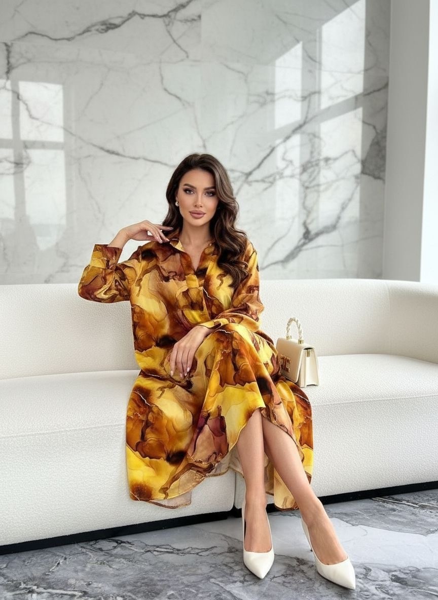 женское платье,шелковое платье,свободное платье,женская туника,платье миди