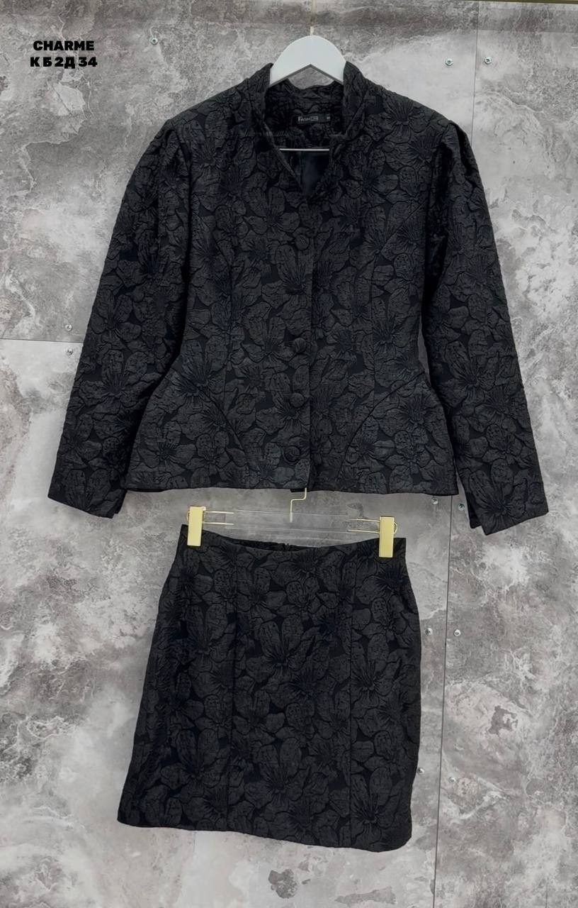 зарина розовый твидовый костюм,укороченная кружевная куртка rowan alexia admor розовый,женские костюмы с юбкой,костюм с юбкой,женская мода