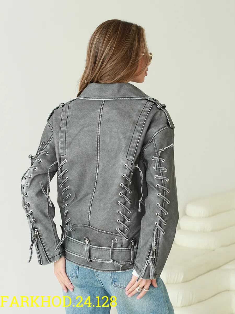 куртка косуха,кожаная куртка косуха,женская косуха,косуха серая,косуха женская куртка