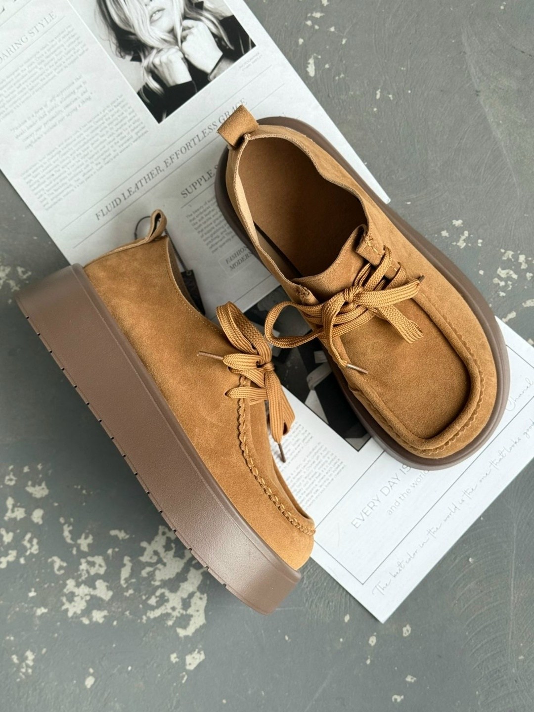 , повседневные,женская ,коричневые полуботинки,модная