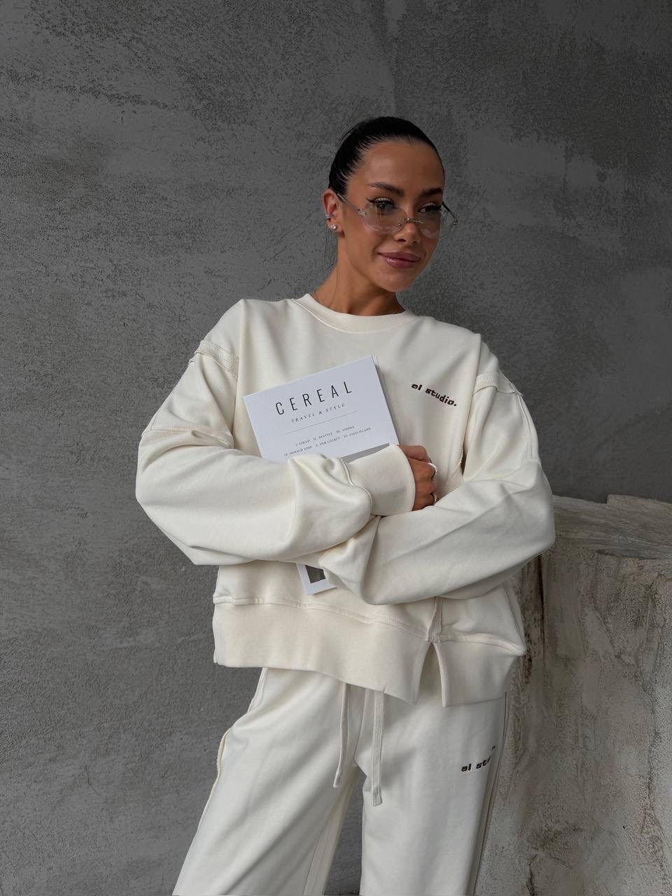 трикотажные костюмы,костюм объемный,костюм спортивный женский повседневный,спортивный костюм,широкие брюки