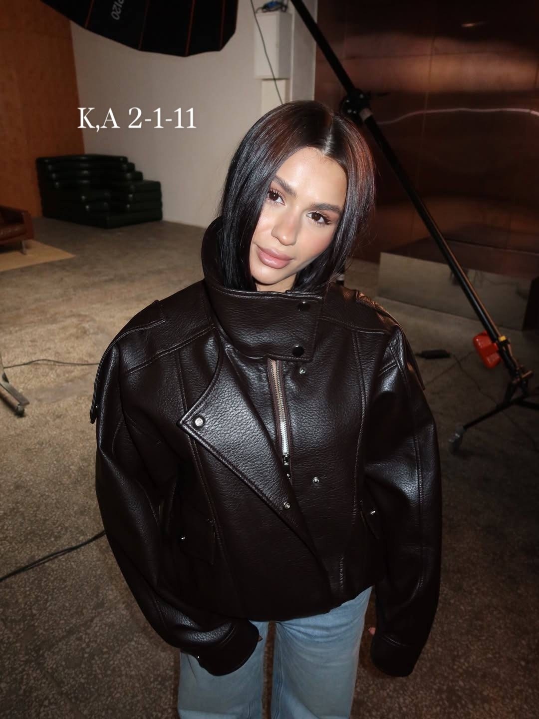 куртка стильная,куртка из экокожи,angmifer куртки кожаные,женская кожаная куртка,кожаная куртка