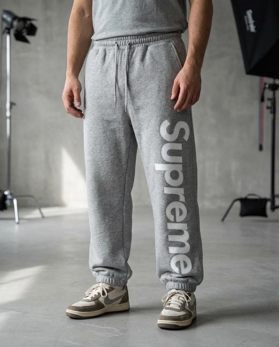 спортивные штаны,спортивные брюки,штаны суприм,спортивные штаны supreme с рельефным рисунком черные,спортивные брюки мужские