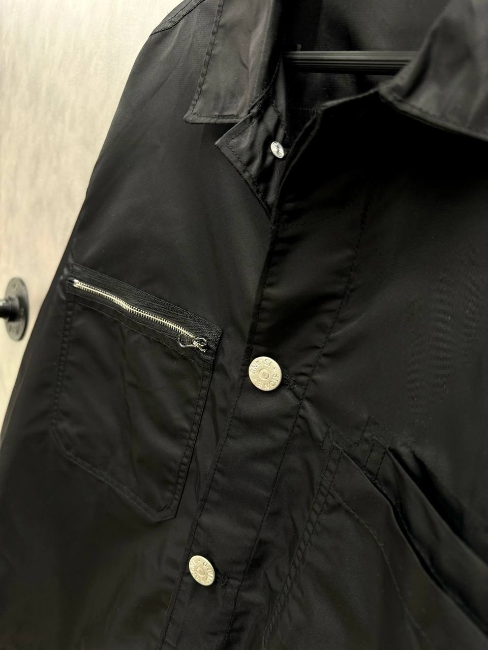 куртка-рубашка паракадут tela stone island черный,куртка мужская stone island old effect черный,куртка overshirt 'black' stone island,stone island куртка,куртка-рубашка stone island с 2 карманами черн