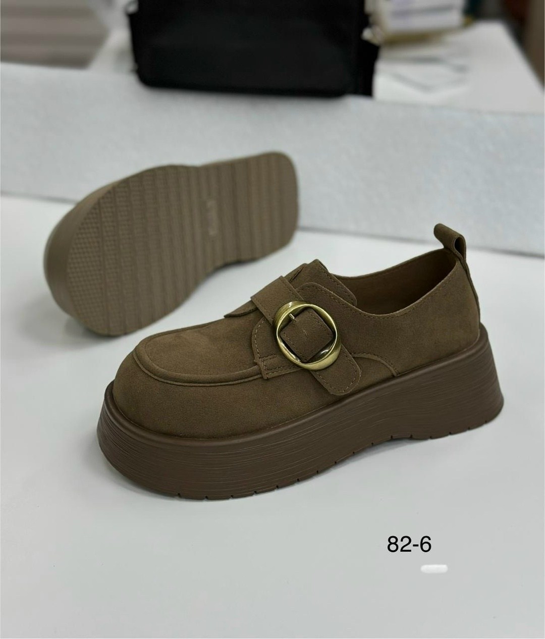,замшевые женские туфли-лоферы на платформе,женская ,лоферы на платформе, повседневные