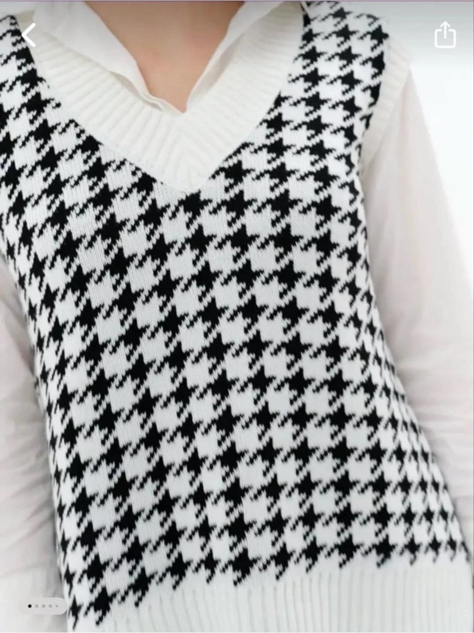 жилетка женская вязаная теплая оверсайз lauris,женский вязаный жилет с рисунком "гусиная лапка",женский вязаный жилет,happy fox женский жилет оверсайз гусиная лапка,вязаный жилет