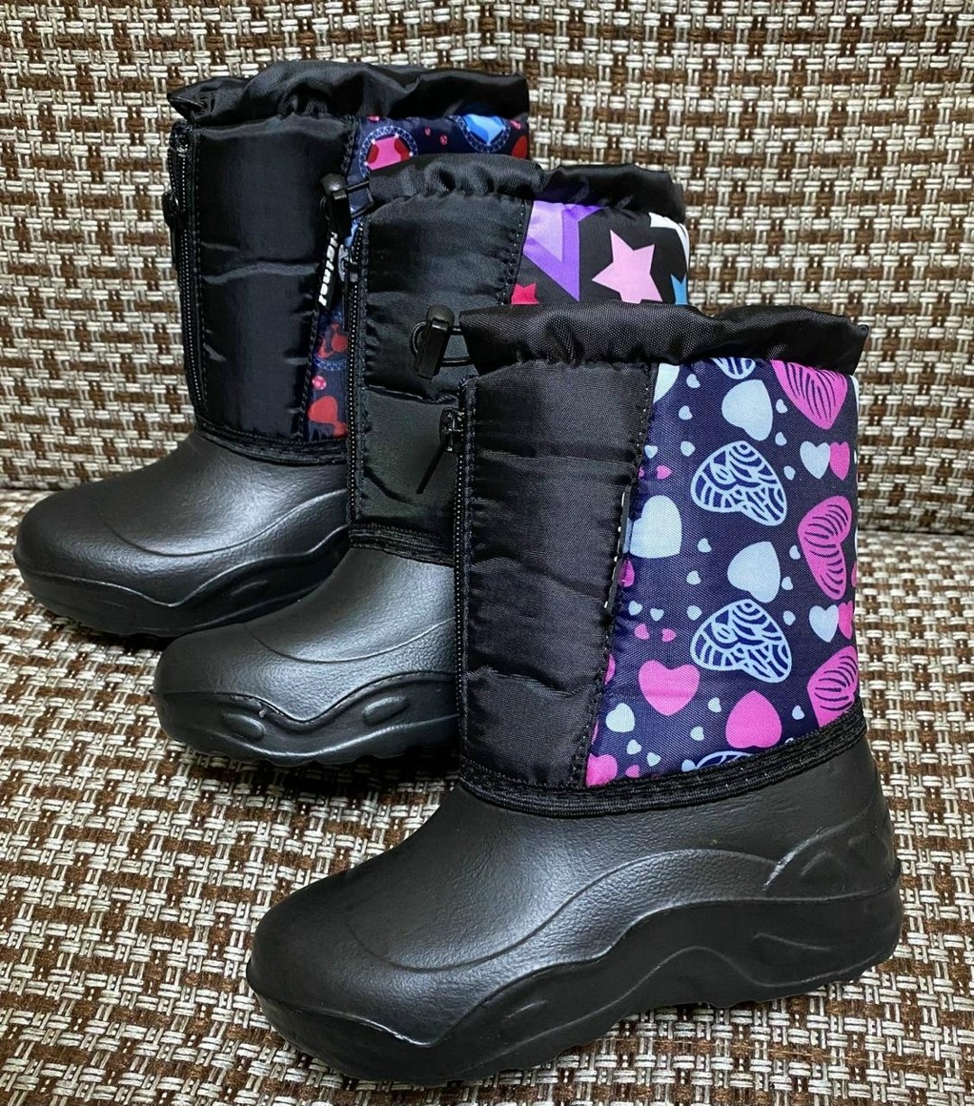 сапоги детские,сапожки,дарина сапоги детские зимние на липучке,сноубутсы для девочек,дутики детские