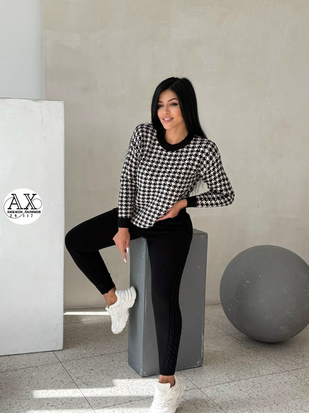 трикотажный джемпер,модные свитера,костюм вязаный,джемпер с принтом,джемпер трикотажный с принтом